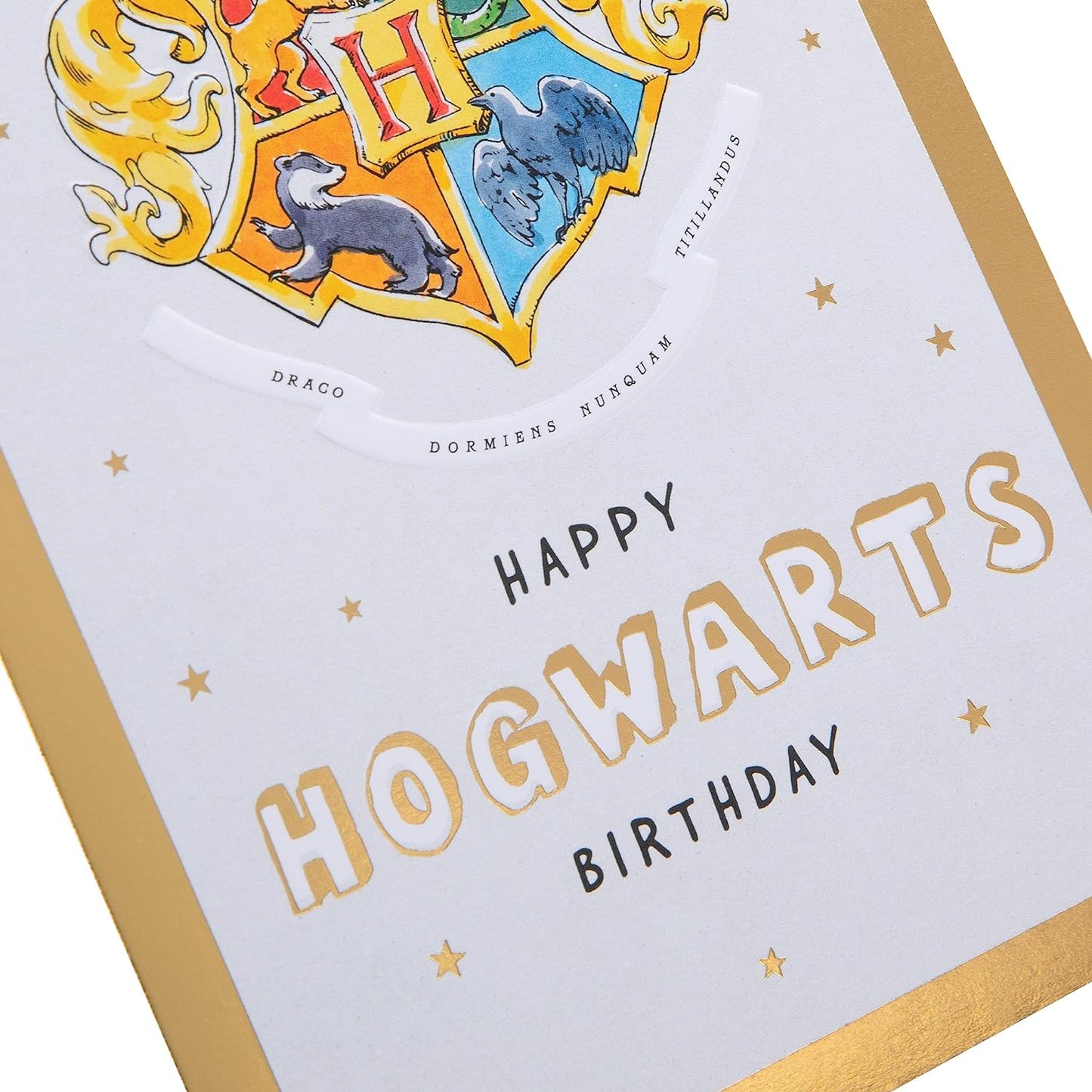 Harry Potter Hogwarts House Crest Design Birthday Card
