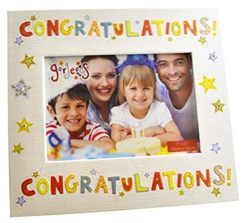 Blue Eyed Sun Gorgeous Coll 'Congratulations' 7" x 5" Frame
