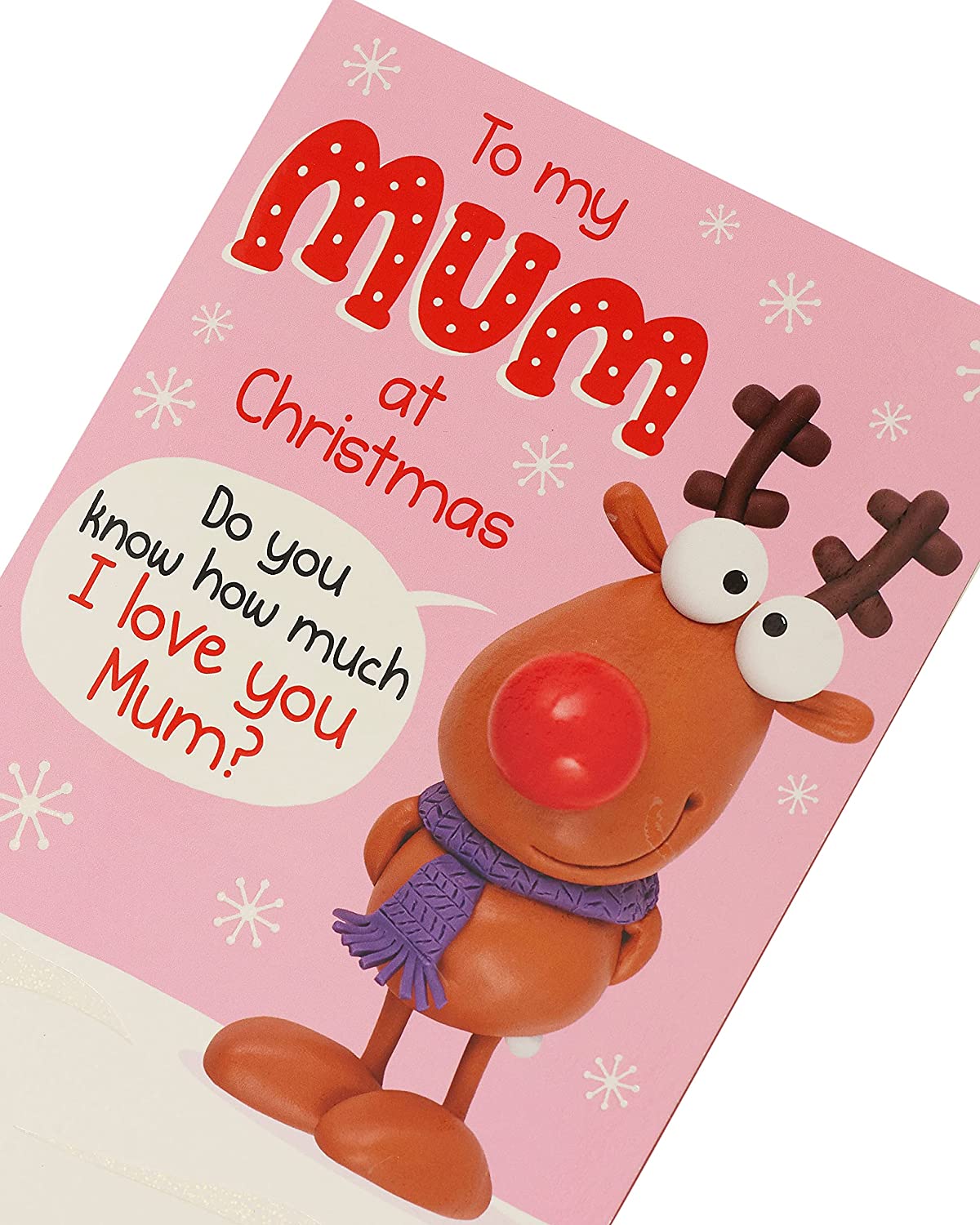 Mum I Love You This Much Pop Up Funny Christmas Card