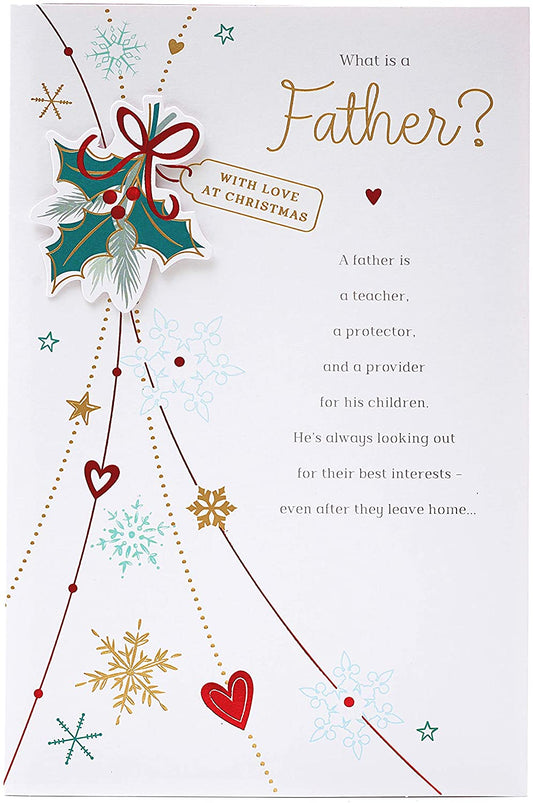 Father Christmas Card Lovely Sentimental Message 