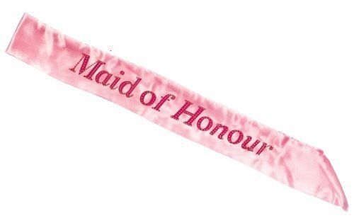 Maid of Honour Pink Hen Party Sash