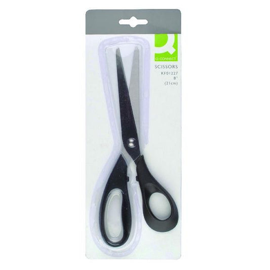 Q-Connect Scissors 210mm Black Stainless Steel CB101227