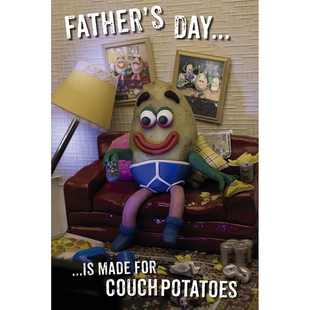 Couch Potato Funny Father's Day Card