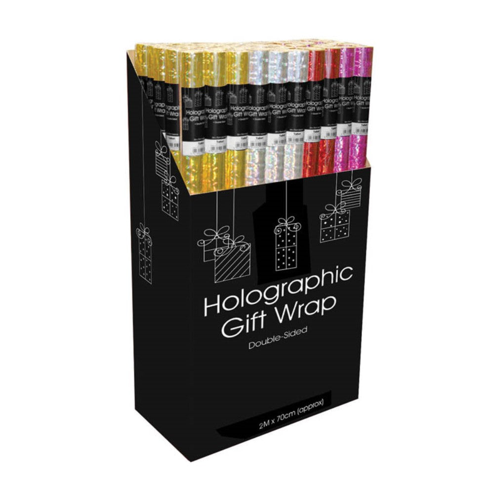 Box of 50 Rolls of Holographic Wrap 2m x 70cm