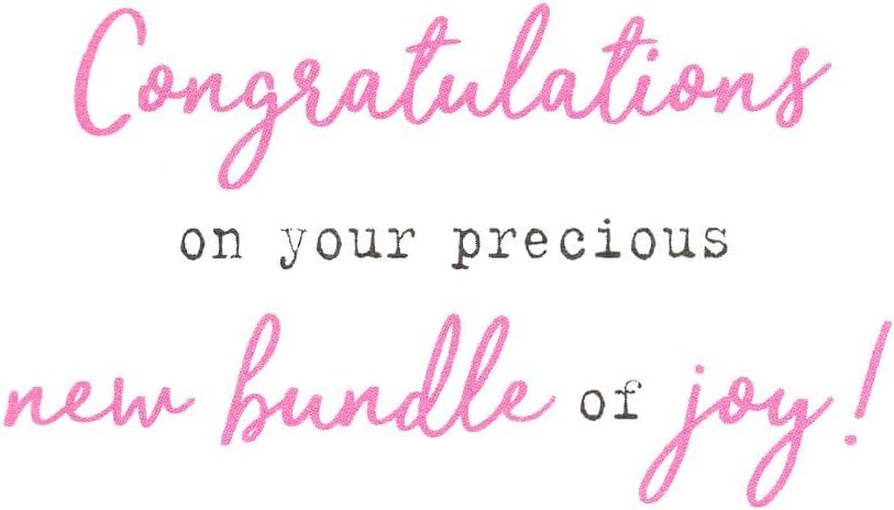 Hello Baby Girl Welcome Little One Congratulations Card