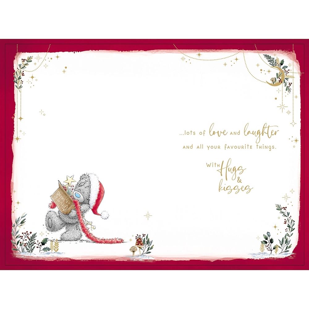 Bear In Xmas Scenes Storyboard Grandson Christmas Card