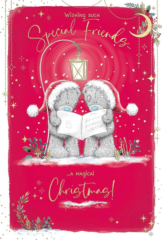 Bears Singing Special Friends Christmas Card