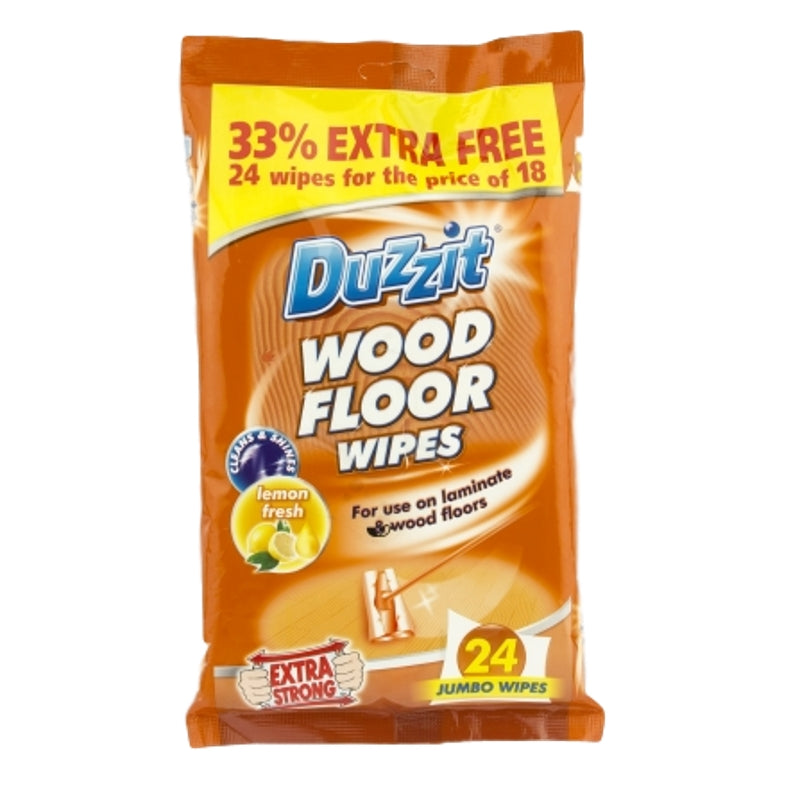 Pack of 72 Duzzit Wood Floor Wipes