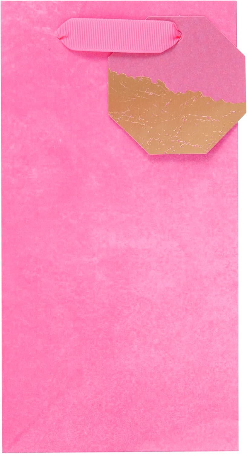 Pink Design Perfume/Half Bottle Gift Bag for Birthdays, Valentine's Day & Other Events