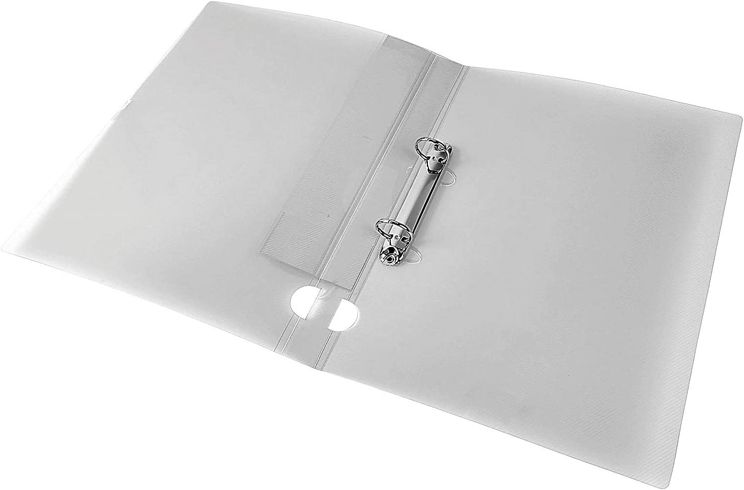 Pack of 4 Frosted A4 25mm Capacity Clear 2 Ring Binders– Shop Inc