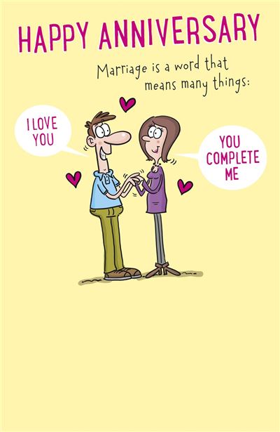 Funny Humour Anniversary Card