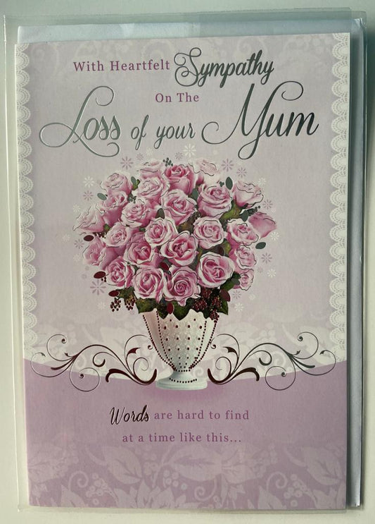 Loss Of Mum Sympathy Card Sentimental verse