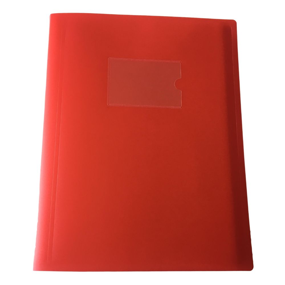 Pack of 10 A4 20 Pocket Red Flexible Cover Display Books