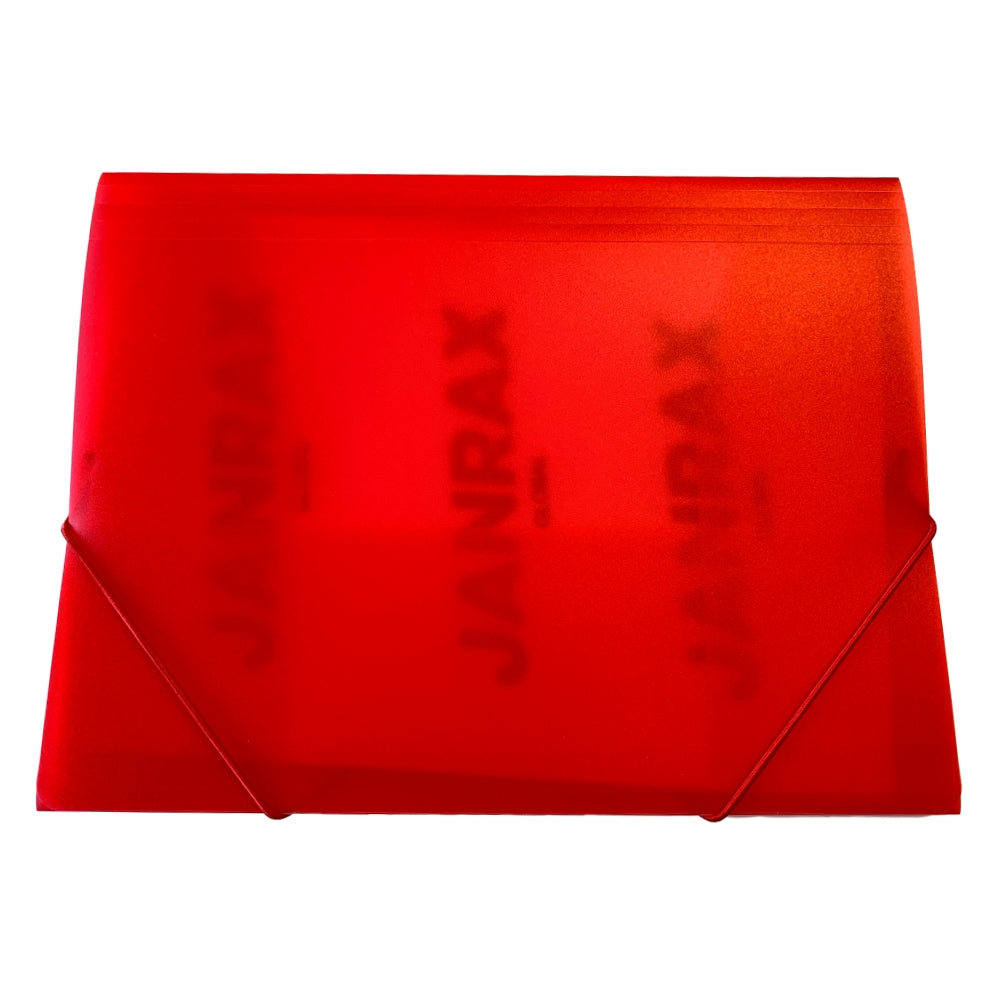 Pack of 12 A4 Clearview Red 3 Flap Folders with Elasticated Closure