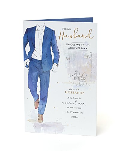 Classic Illutrastion Husband Anniversary Card