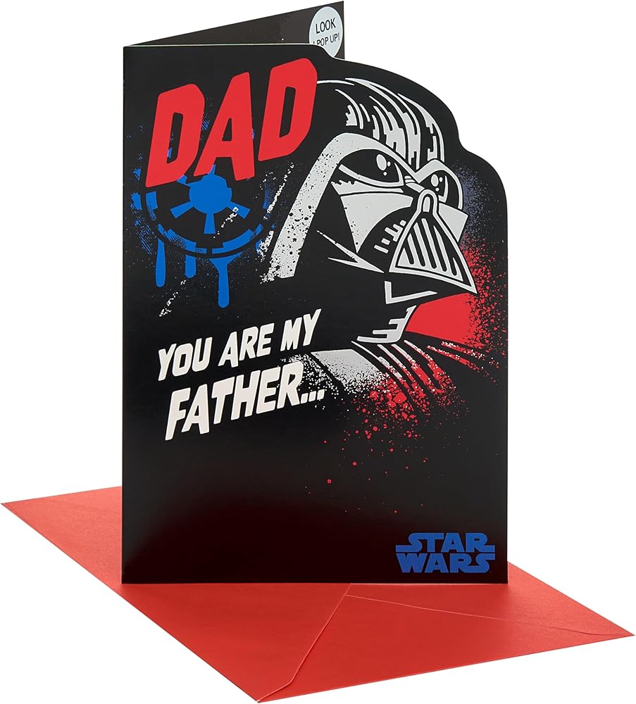 Darth Vader Pop Up Design For Dad Father's Day Card
