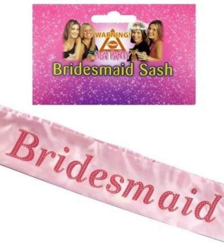 Bridesmaid Sash Pink Hen Party