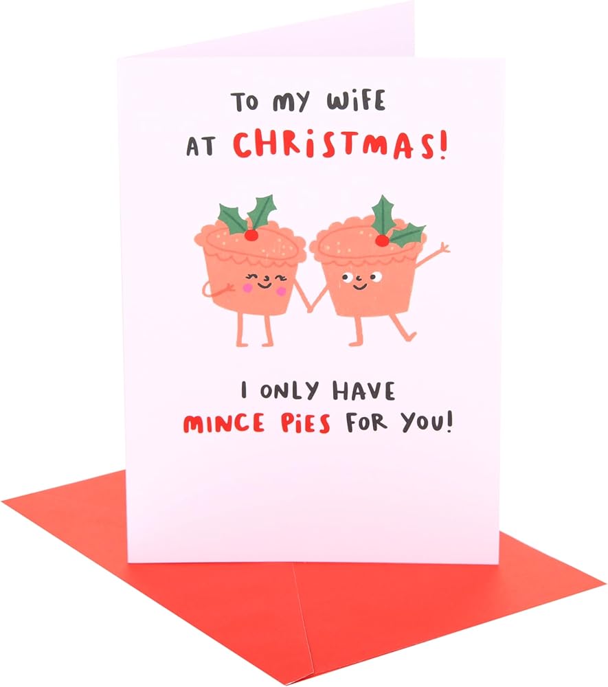 Mince Pies Design Wife Christmas Card