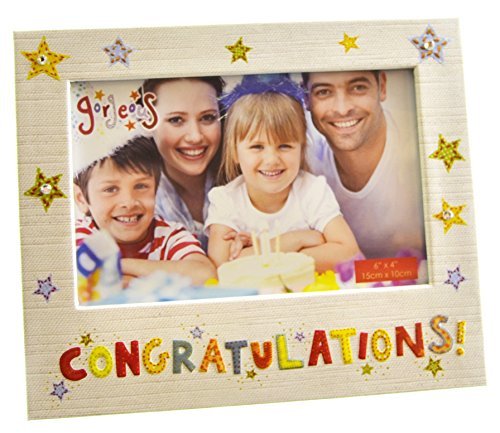 Blue Eyed Sun Gorgeous Coll 'Congratulations' 6" x4" Frame