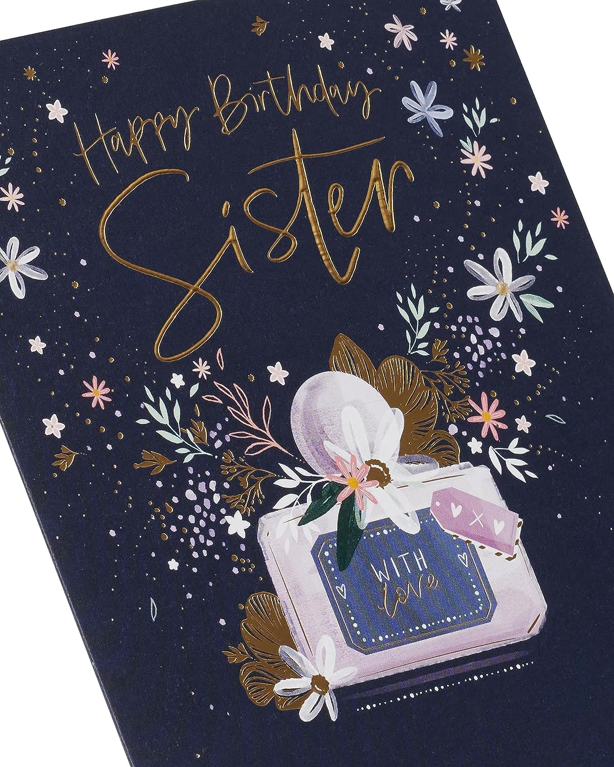 Floral Perfume Design Sister Birthday Card