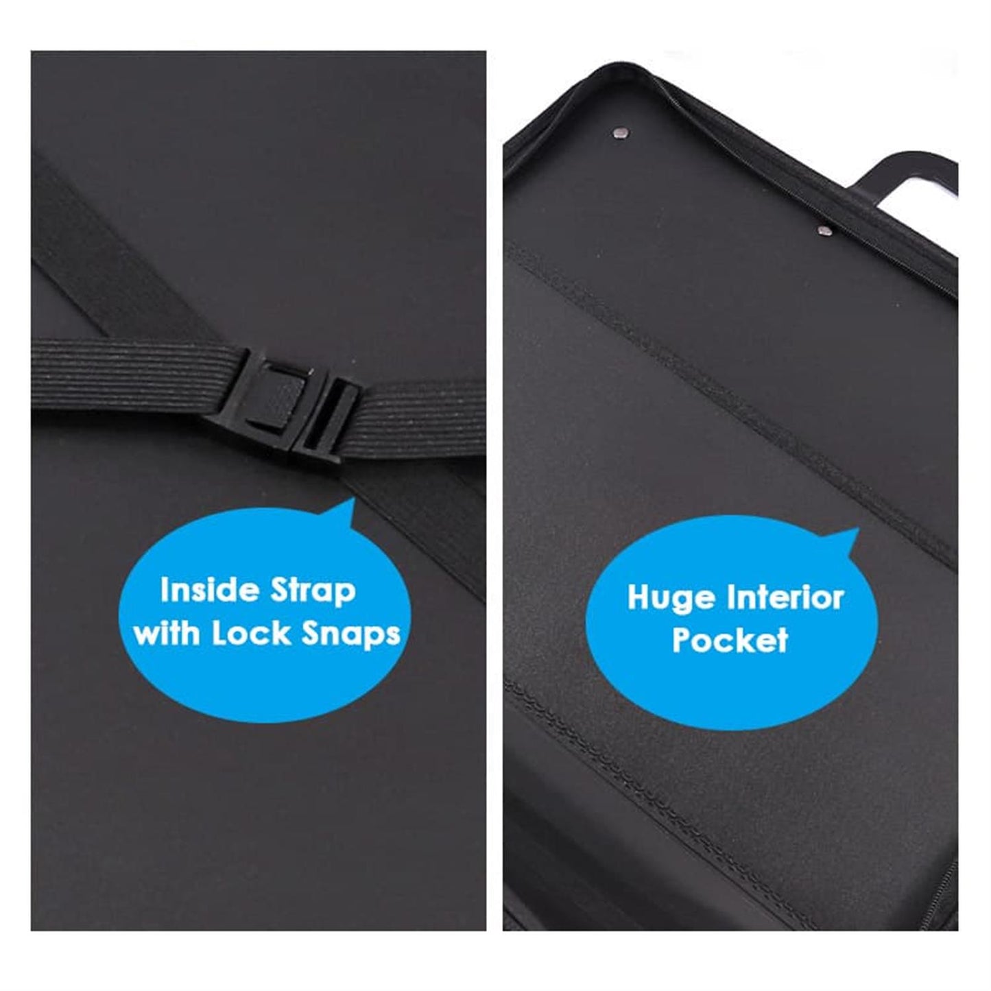 A3 Water-resistant PP Material Art Portfolio Case with Handle