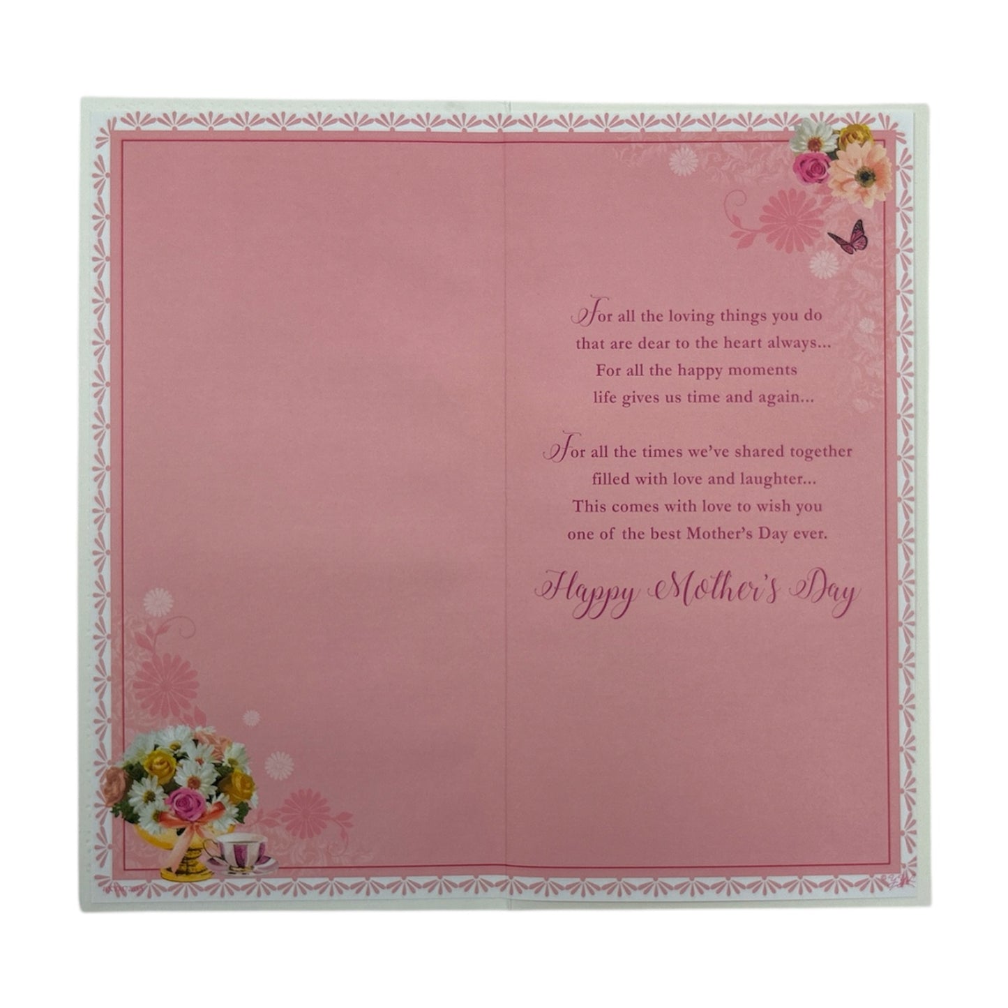 Happy Mother's Day Grandma Flowers Design Card