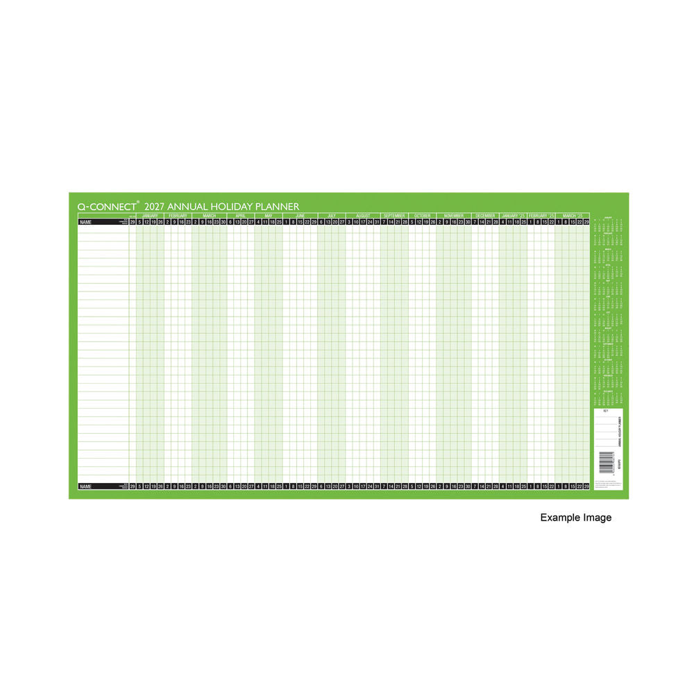 Janrax 2027 Staff Holiday Planner Unmounted - 754 x 410mm