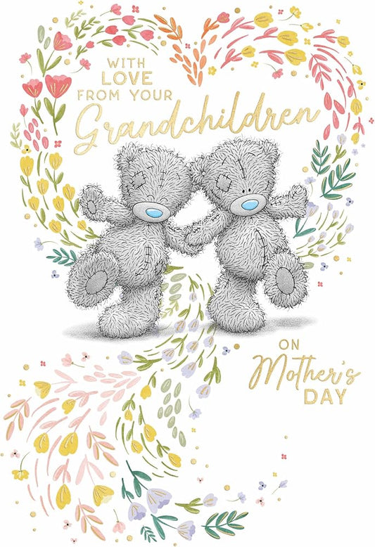 Bears Holding Paws From Your Grandchildren Mother's Day Card