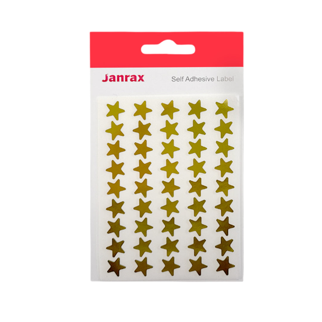 Pack of 1620 Gold Foil 15mm Self-Adhesive Stars