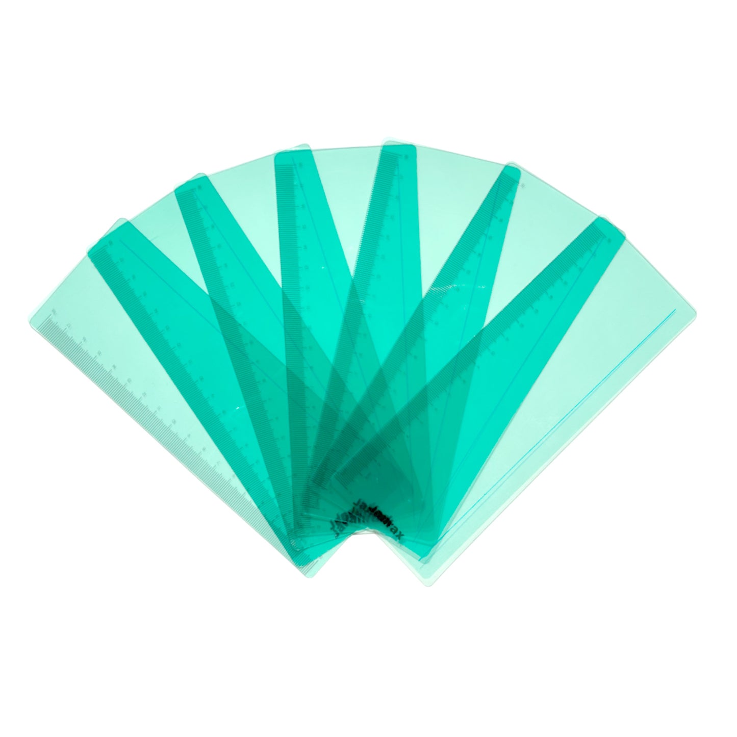 Pack of 24 Cyan 191x70mm Dyslexia Overlay Reading Rulers – PET Material, Rounded Corners