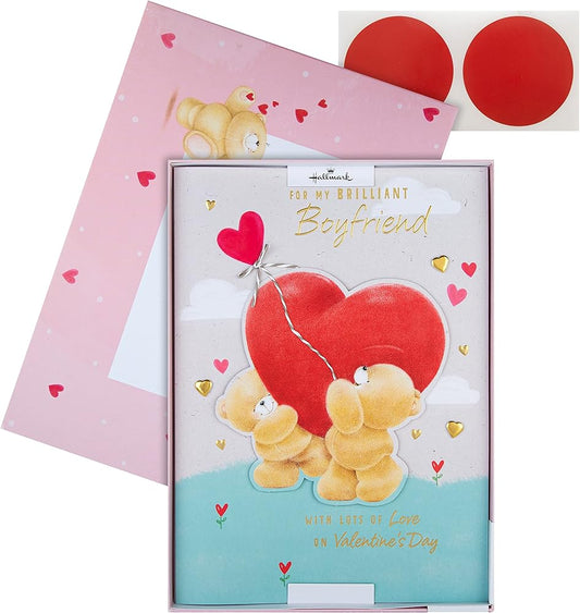 Adorable Forever Friends Design Luxury Boyfriend Valentine's Day Card
