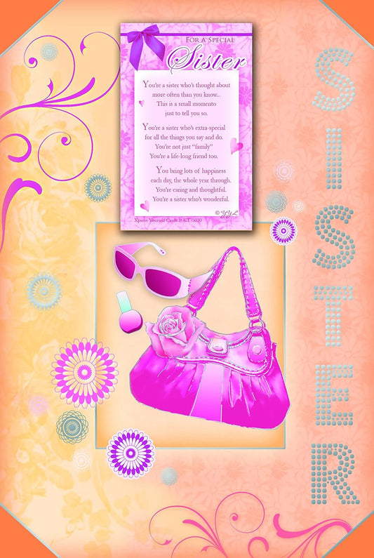 For a Special Sister Keepsake Treasures Birthday Card