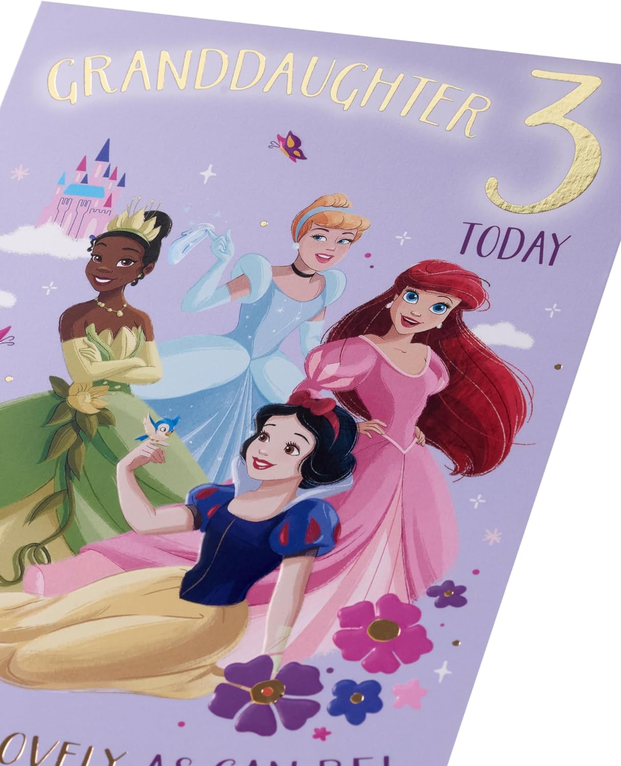 Disney Princess Granddaughter 3rd Birthday Card