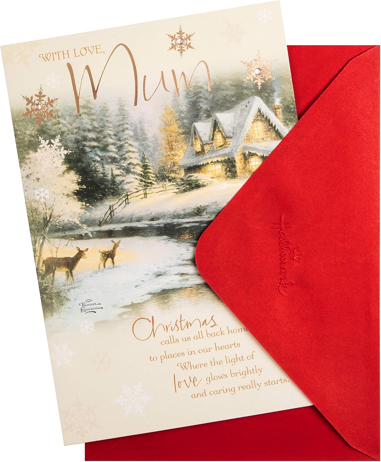 Beautiful Scenery Design Mom Christmas Card