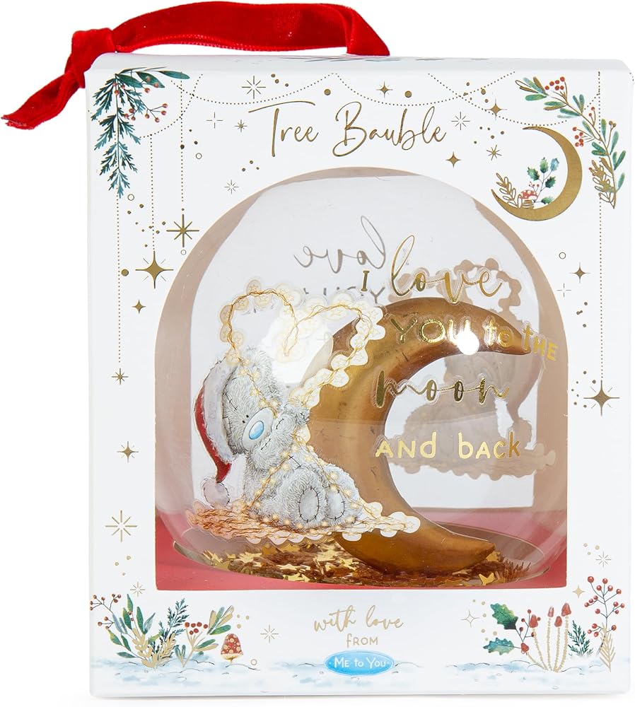 Me to You Tatty Teddy Moon And Back Christmas Tree Bauble Decoration Signature Collection