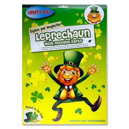 Pack of 10 Colour Your Own Leprechaun Masks by Crafty Bitz