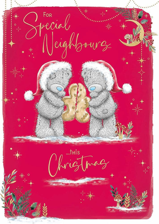 Bears And Gingerbread Man Special Neighbours Christmas Card