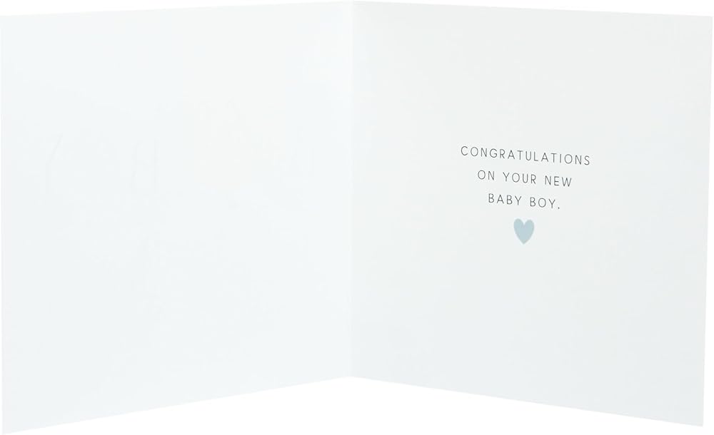 Balloons Design New Baby Boy Congratulations Card