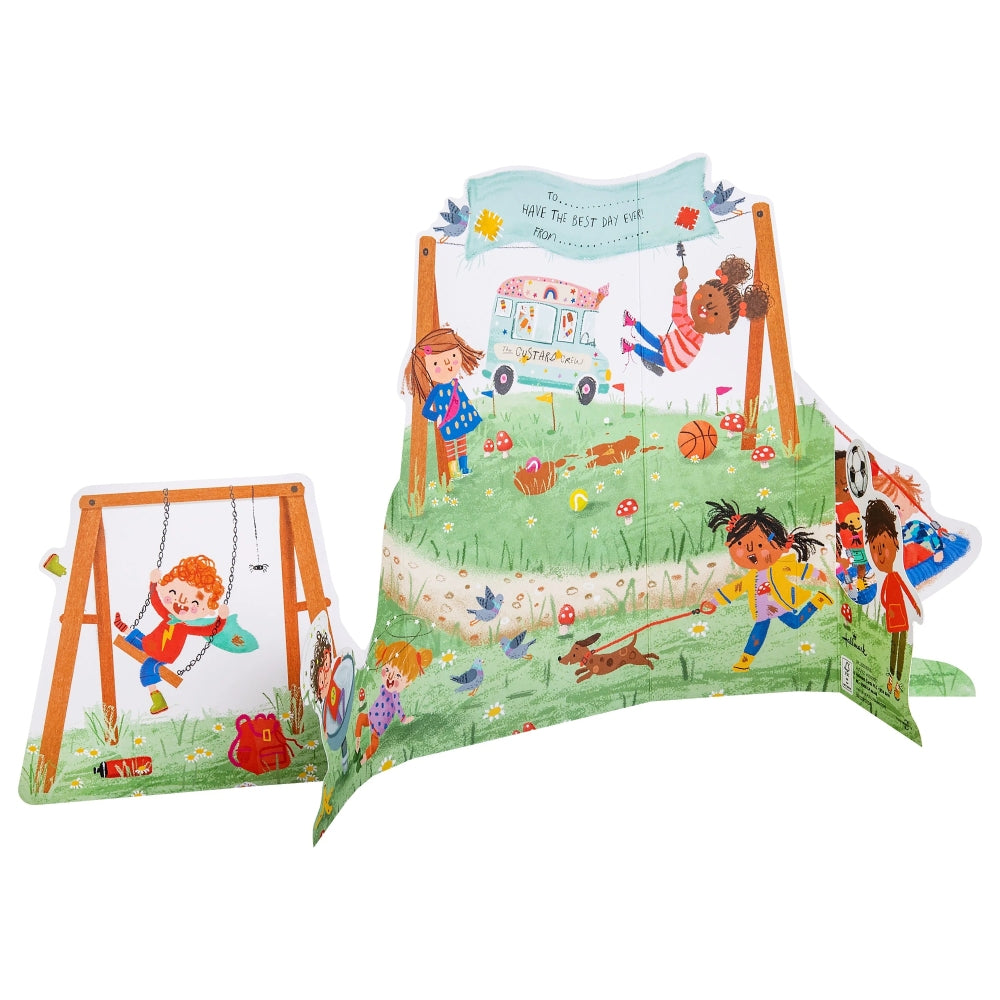 3D & Pop Up Children's Park Design Kids Birthday Card