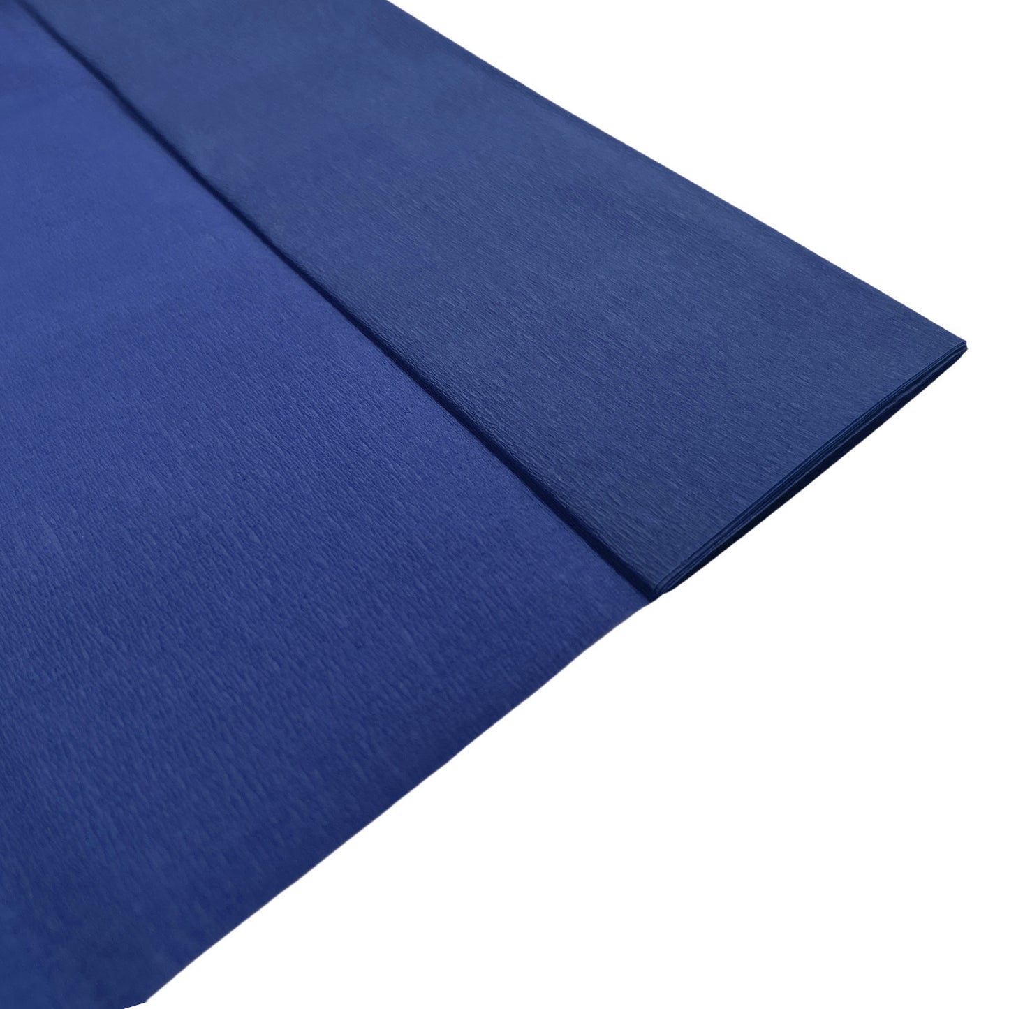 Pack of 5 Dark Blue Crepe Paper Sheets 50cm x 2m 17GSM 35% Stretch Craft Paper