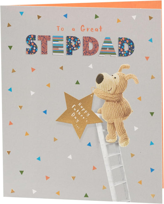 Boofle on Ladder Stepdad Father's Day Card