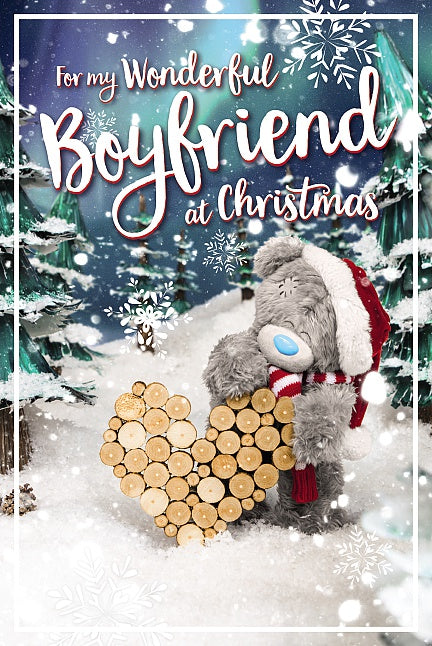 3D Holographic Wonderful Boyfriend Christmas Card