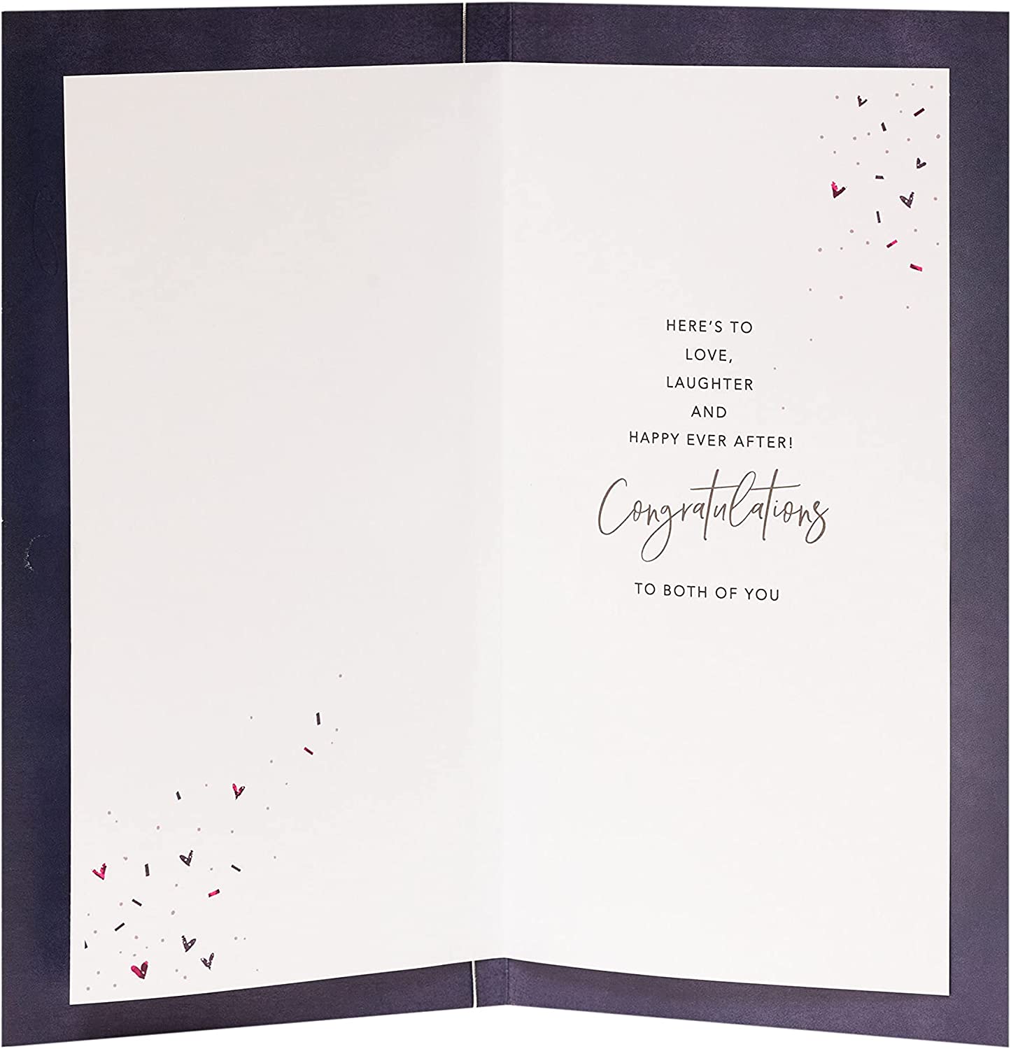 Wedding Day Champagne Flutes Design Congratulations Card