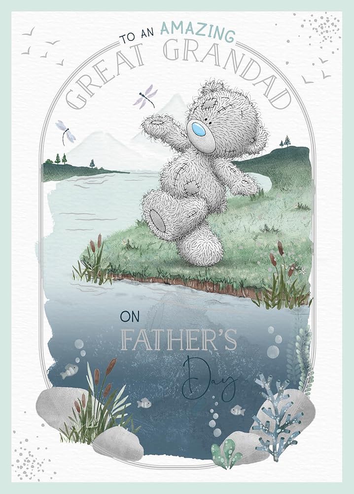 Bear By The River Edge Great Grandad Father's Day Card