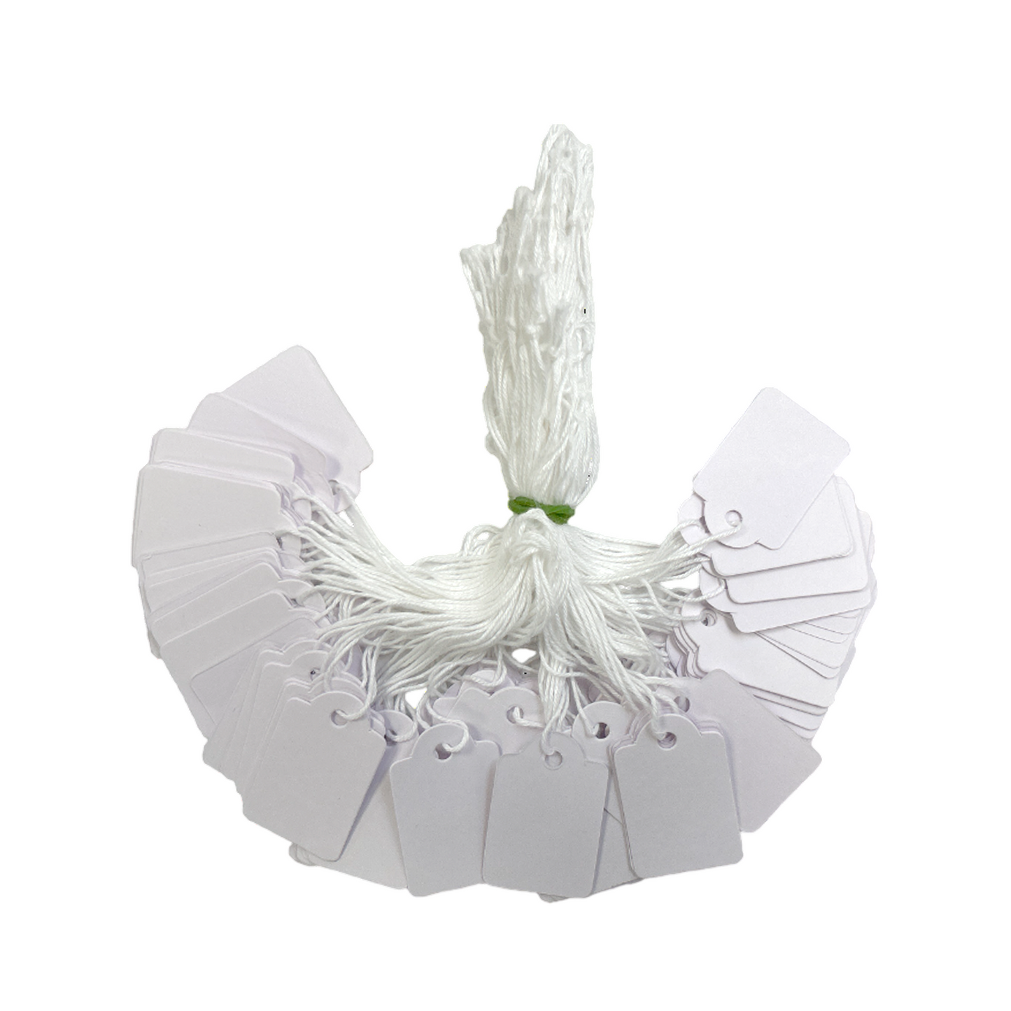 Pack of 4800 Medium White Strung Tags 25 x 39mm