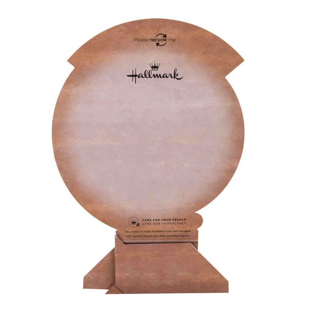 Die-cut Pop Up World Globe Design for Dad Father's Day Card