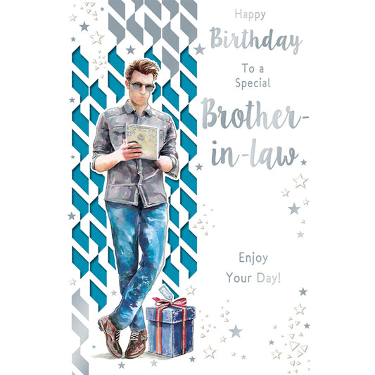 To a Special Brother-In-Law Enjoy Your Day Celebrity Style Birthday Card