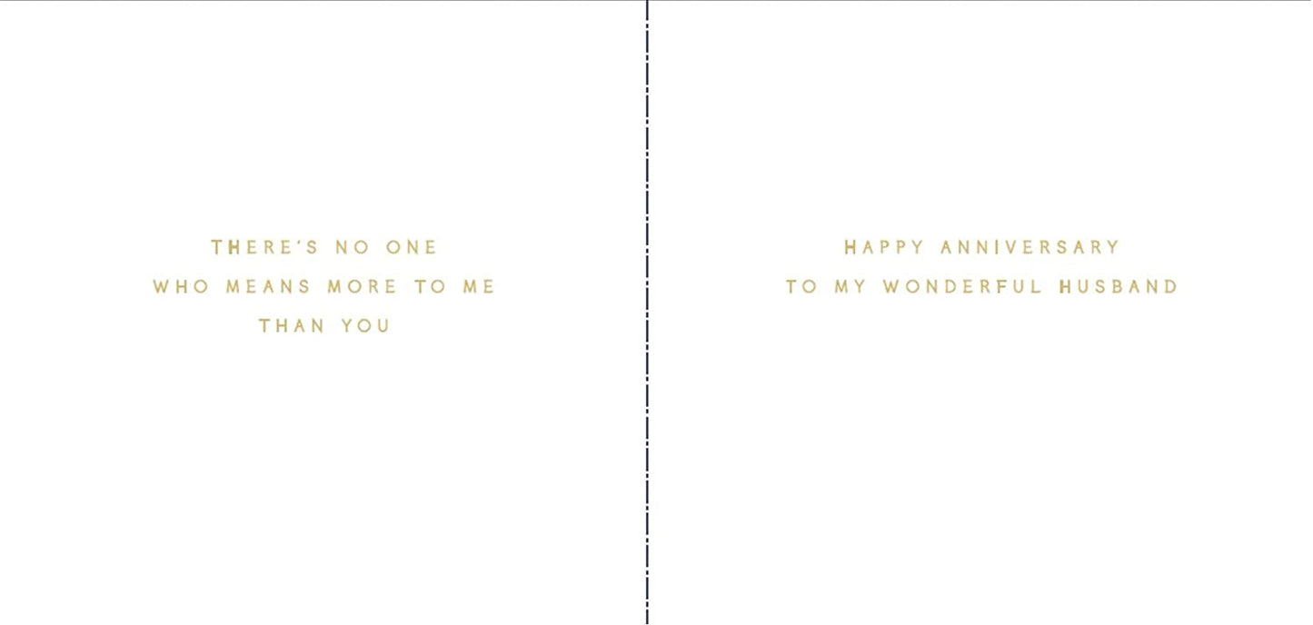 Amazing Husband Heart Design Wedding Anniversary Card 