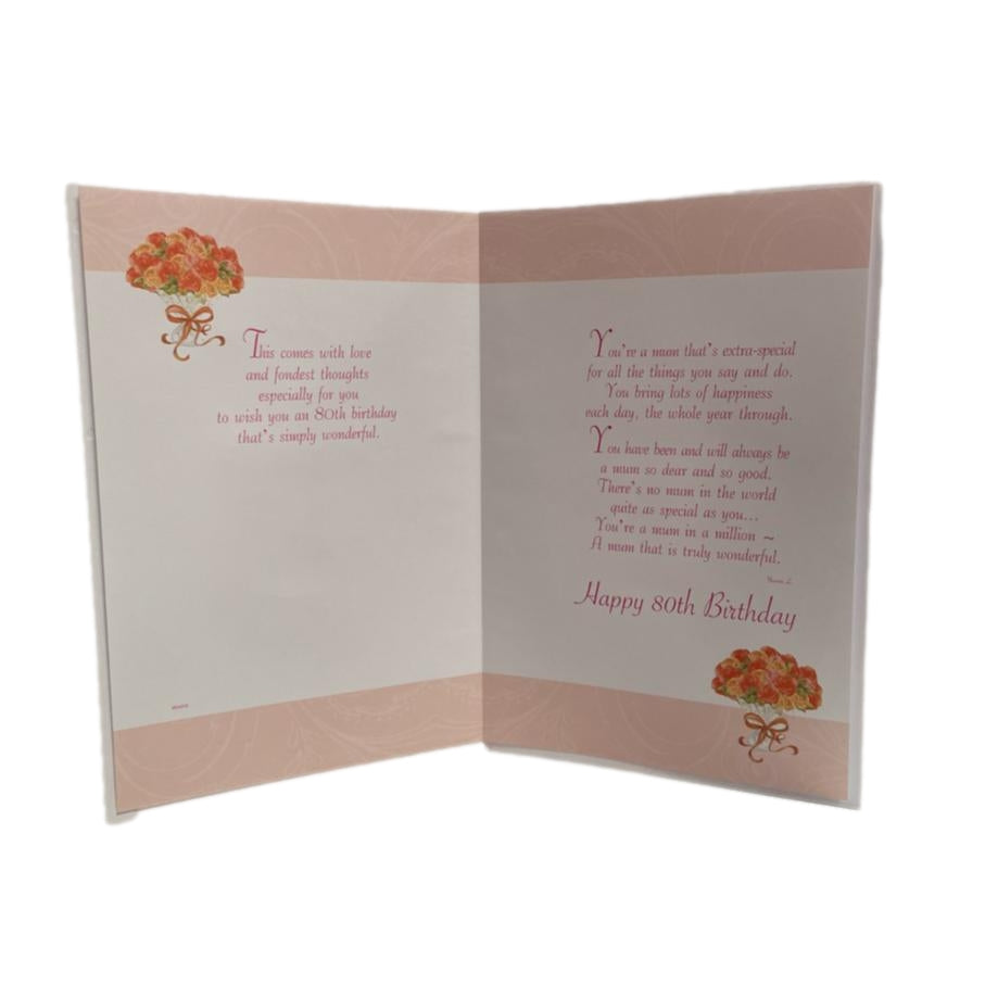 Special Ages With Love Mum on your 80th Birthday Greeting Card