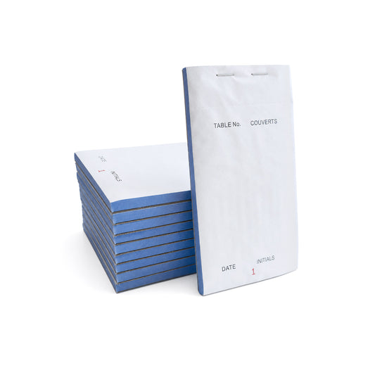 Pack of 50 76mm x 140mm Plain White Duplicate NCR Service Pads